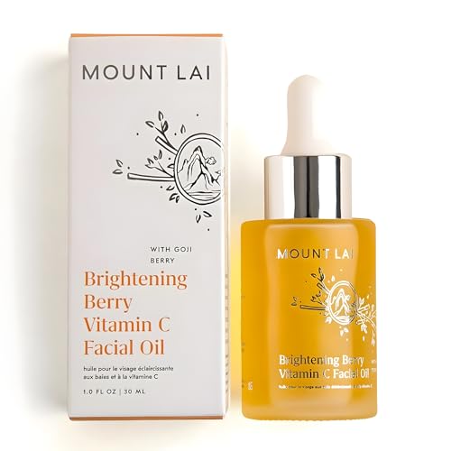 Mount Lai Vitamin C Facial Oil - Goji Berry Face Oil with Rosehip & Sea Buckthorn for Radiant Skin, Dark Spots & Luminous Glow, 30mL