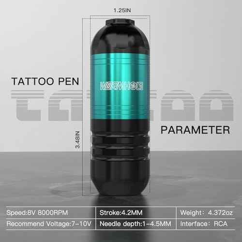 Wireless Tattoo Gun Kit Wormhole Tattoo Kit for Beginners Tattoo Machine Kit Wireless Tattoo Pen Kit WTK269