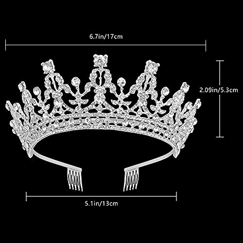 NODG Silver Tiaras and Crowns - Women's Hair Accessories for Wedding, Prom, Bridal Party, Halloween, Christmas