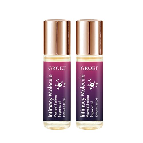 GROET Roll-On Perfume Oil for Women | 10ml Travel Size with Lavender & Citrus | Long-Lasting Botanical Fragrance | Natural Skin-Friendly Formula (2 PC)