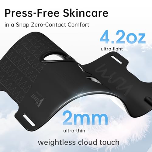 VYM Infrared Light Therapy Mask: High Power for Glowing Skin Ultra-Thin, Rechargeable Luxury - Black Bag