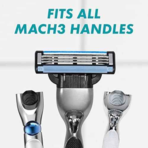 Gillette Mach3 Razor Blades for Men, 3-Blade Razor Refills, 15 Count