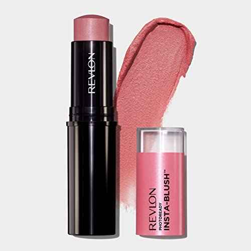 Revlon PhotoReady Insta-Blush Stick for Cheeks, Face Makeup with Cream to Powder Formula, High Impact Color, Moisturizing, Berry Kiss 320, 1.15 Oz