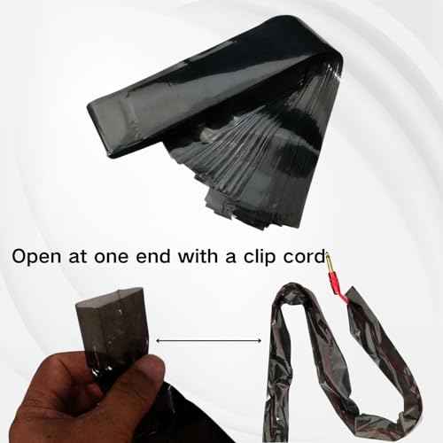 200pcs Tattoo Clip Cord Covers with 6pcs Black Disposable Adhesive Bandage Grip Tape - Easy-to-Use Dustproof and Dirt-Proof Tattoo Machine Supplies