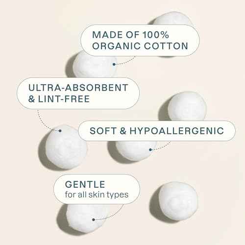 Cliganic Organic Super Jumbo Cotton Balls (100 Count) - Hypoallergenic, Absorbent, Large Size, 100% Pure (Packaging May Vary)