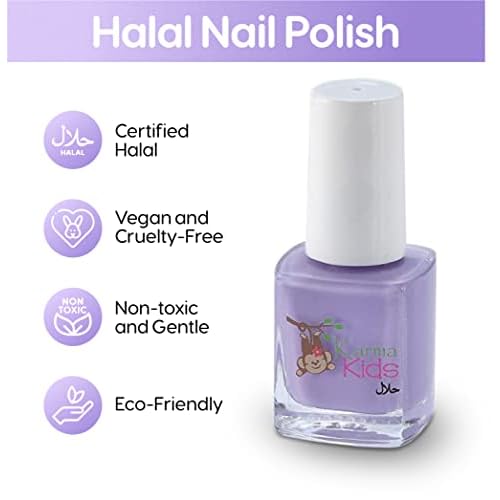 karma organic Certified Halal Kids Set Vegan and Cruelty Free Nail Polish - Pack of 4