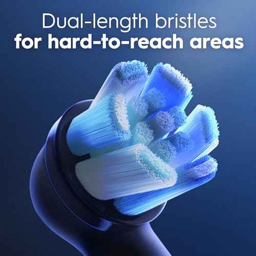 Oral-B iO Ultimate Clean Replacement Brush Heads, 5 Count, 4 Ultimate Clean + 1 Gum & Sensitive Black