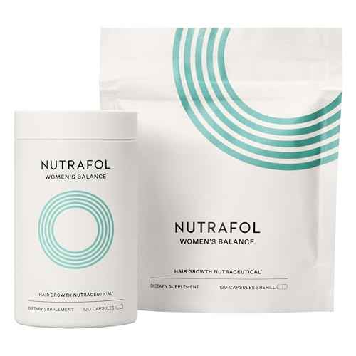 Nutrafol Women's Balance Hair Growth Supplements, Dermatologist Recommended, Ages 45 and Up, Clinically Proven for Visibly Thicker Hair and Scalp Coverage - 2 Month Supply, Pack of 2