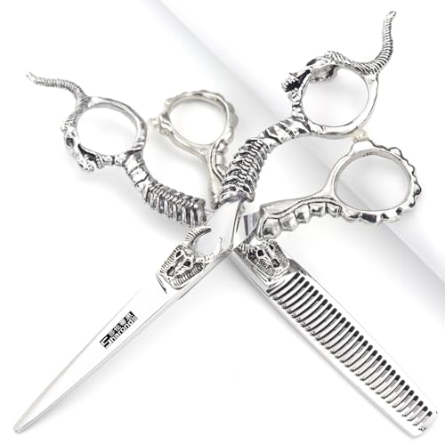6-inch professional hair scissors set, stainless steel handle, scissors
