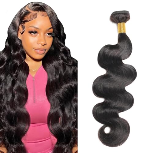 14A Human Hair Bundles 32 Inch Body Wave Bundles 100% Unprocessed Brazilian Virgin Hair 1 Bundle Body Wave Human Hair Extensions Quick Weave