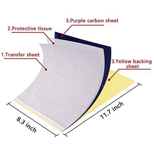 Tattoo Transfer Paper, 35 Sheets Tattoo Stencil Transfer Paper for Tattooing