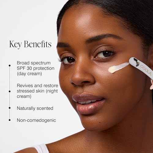 COOLA Organic Day and Night Eye Cream Face Moisturizer with SPF 30, Dermatologist Tested Face Sunscreen with Plant-Derived BlueScreen Digital De-Stress Technology, 0.8 Fl Oz