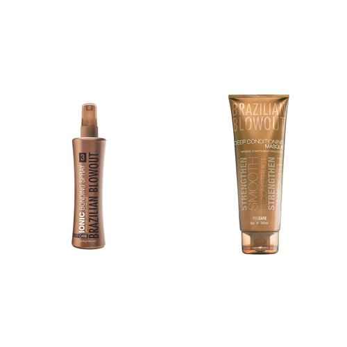 Brazilian Blowout Ionic Bonding Spray 3.4 fl oz & Brazilian Blowout Deep Conditioning Masque 8 fl oz