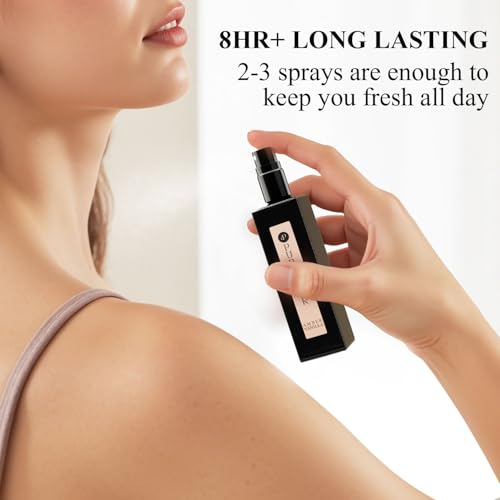 Amber Vanilla Perfume for Women, Coffee Scented Fragrance with Warm Amber & Sweet Vanilla Notes, Long Lasting Extrait de Parfum, Advanced Fragrance Travel Size 0.7 oz Eau de Parfum Spray