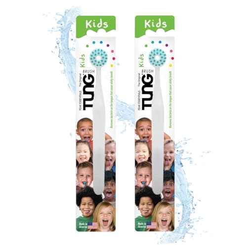 Tongue Cleaner for Kids, Childs Tongue Scraper, Kids Tongue Brush, Children¡¯s Tongue Cleaner Brush, Tongue Scrubber, Made in America, Set of 2