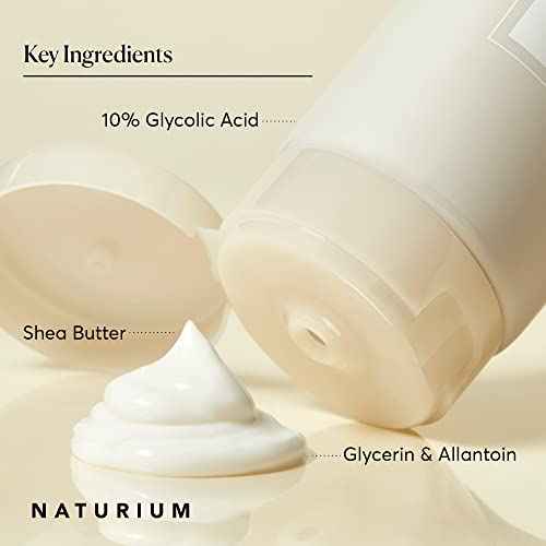 Naturium The Smoother Glycolic Acid Body Lotion, Resurfacing & Exfoliating Treatment, with 10% Glycolic Acid, 8 oz