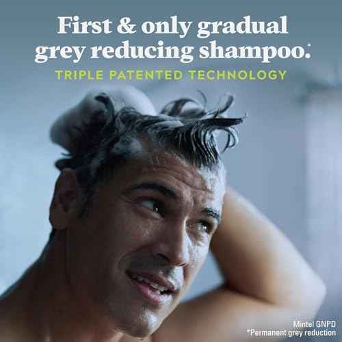 Just for Men Control GX Grey Reducing Shampoo, Gradual Hair Color with Keratin for Stronger Thicker and Healthier Looking Hair, 4 Fl Oz - Pack of 1 (Packaging May Vary)