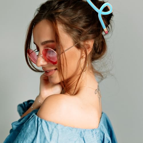 3pcs Pencil Hair Clips, Teacher Hair Claw Clips for Women, Funny Back to School Hair Clip for Thin Hairs, Cute Teacher Hair Clip Barrettes Hair Accessories