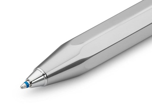 Kaweco AL SPORT Ball Pen Raw I Retractable Ballpoint Pen in Classic Design with Standard D1 Refills I Aluminium Ball Pen 13cm