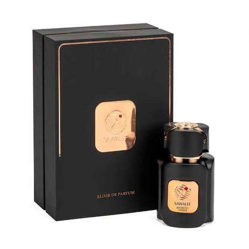 Swiss Arabian Sawalef Majestic Amber - Elegant Body Mist - Intense Long-Lasting Scent - Floral and Fruity Fragrance - Suitable for Daily Wear - 2.7 oz EDP Spray