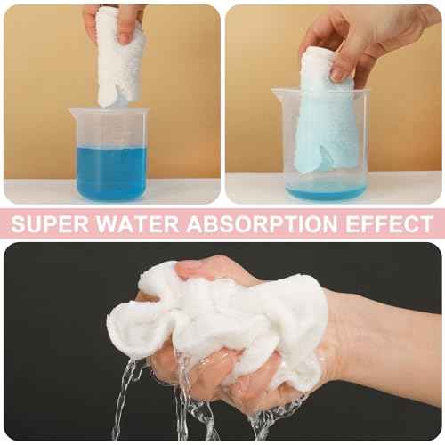 Face Steaming Towel, 4 Pack Reusable Face Towel Cold Hot Compress Facial Steamer Moisturizing Beauty Skin Care Spa Towels for Women Girls Skin Face Care Beauty Salons