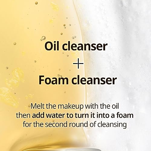 PRIMERA (PRMR Oil To Foam Cleanser Korean Deep Cleansing Oil, Daily Makeup Remover, Blackheads, Dust and Dirt Removal, Pore Cleaning, Hyaluronic acid (200ml, 6.76 fl. oz)