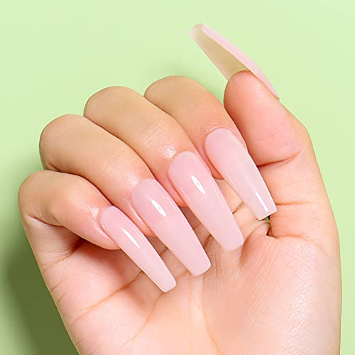 AIMEILI Hema Free Neutral Gel Nail Polish Soak Off U V LED Nude Color Translucent Cruelty Free Vegan Gel Polish - (454) 10ml