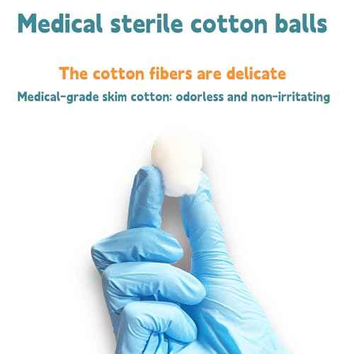 Sterile Wound Care Cotton Balls - 100% Cotton, Ideal for Medical Use & Home Care, Individually Packaged, 20 Pack