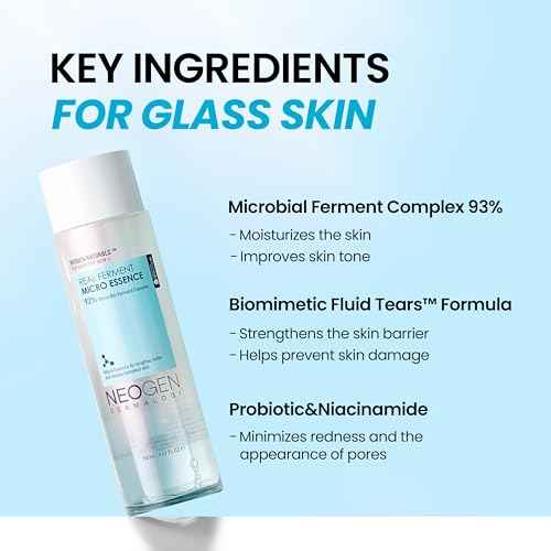 NEOGEN DERMALOGY Real Ferment Micro Collection - with Naturally Fermented ingredients (Rice) & Hyaluronic Acid for Hydrated, Brightened and Healthy skin