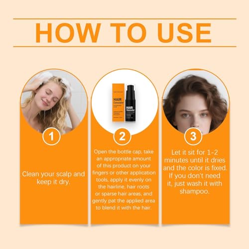 Lefron Hair Concealer, Lefron Magic Hair Concealer 2.0, Scalp Concealer for Fuller, Natural-Looking Hair, for Thinning Hair Men Women (1pcs)