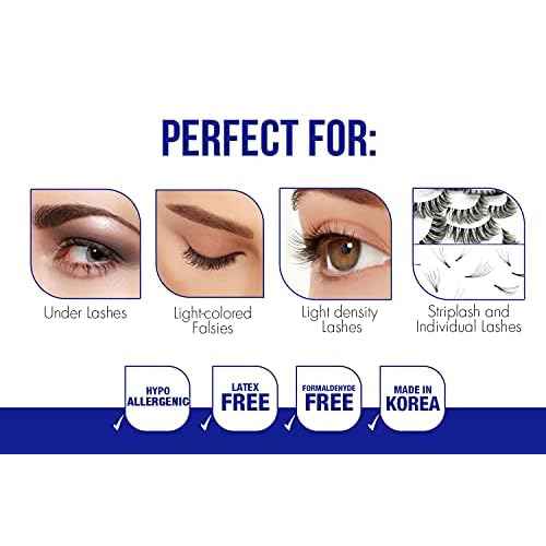 DUO Quick-Set Strip Lash Adhesive ? Clear, Waterproof, Long-Lasting Lash Glue, Fast-Drying for False Lashes, 0.18 oz, 1-Pack