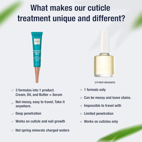 Onsen Nail & Cuticle Cream Treatment w/Japanese Tsubaki, Jojoba & Lavender Oil, Shea Butter - Strengthens Nails, Softens Cuticles - Daily Repair Care (1 Count/15 ml)