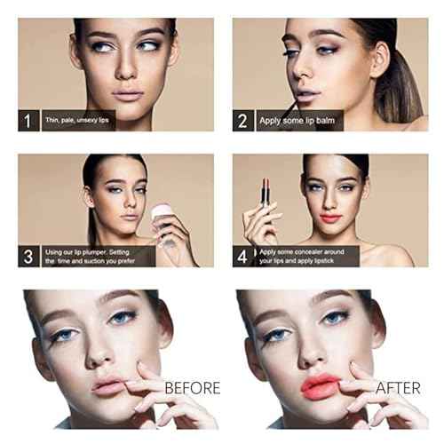 Lip Plumpers, Lip Plumper Tool for Makeup, Women's Electric Lip Plumper, Lip Enhancer Plumper Tool, 600mAh, and Tighten Your Lips to Give You Plump Lips