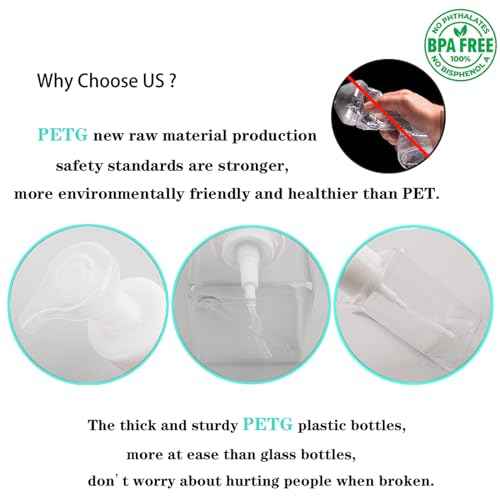 2 Pack Foaming Soap Dispenser 15oz Refillable Foam Liquid Hand Soap Empty Plastic Pump Bottle Container for Bathroom Vanities, Kitchen Sink, Hospital, Clinic, Clear 450ml