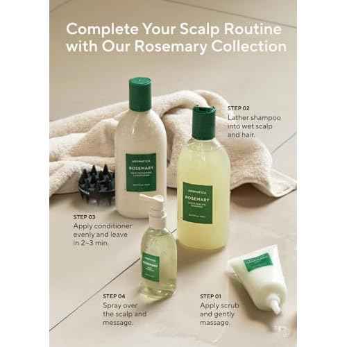 AROMATICA Root Enhancer Rosemary Water Spray for Hair Growth ? Korean Hair Care Oil for Scalp Detox ? Flaky & Itchy & Dry Scalp Treatment ? Free from Sulfate, Silicone, and Paraben (3.38oz)