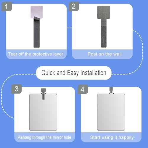 Shower Mirror Fogless for Shaving Men Fog Free Anti Fog Bathroom No Fog Proof Anti-Fog Hanging Shatterproof RV (9¡± x 7¡±)