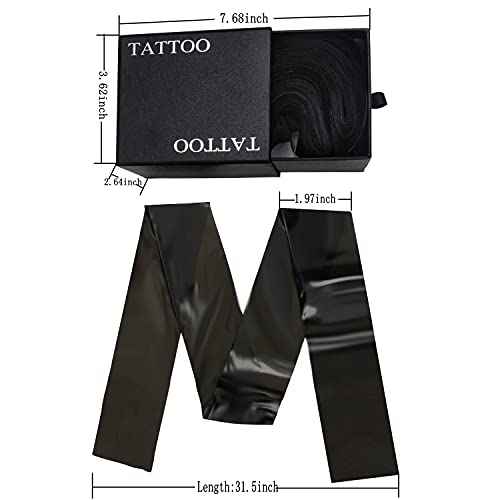 Tattoo Clip Cord Covers,DOWEI One Box of 100PCS Plastic Black Clip Cord Sleeves,Tattoo Clip Cord Bags for Tattoo Supply (Black)