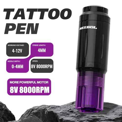 Tattoo Gun Kit - Wireless Tattoo Machine Kit with 2 Batteries, 20 Tattoo Cartridge Needles, Tattoo Ink Set, Full Tattoo Supplies for Beginners and Artists