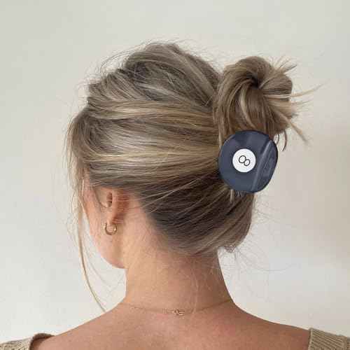 2 PCAK Black 8 Ball Golf Club Hair Claw Clip, Cute Acetate Hair Claw Fun Hair Barrettes Hair Accessories for Women Girls