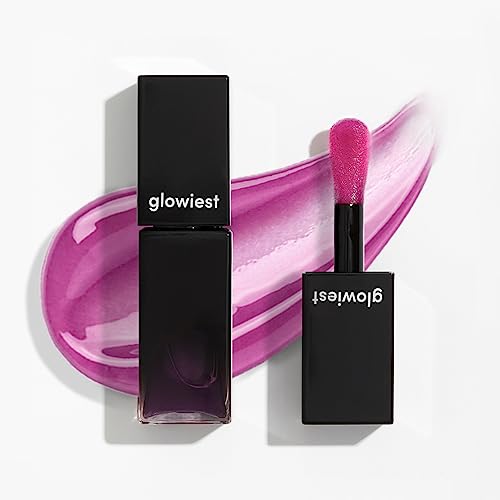 glowiest EFFORTLESS Glow Lip Oil 003 BERRY: Hydrating, Nourishing, Plumping | Non-Sticky Lip Gloss, Sheer, Lip Camellia Oil - 0.17oz (5ml)