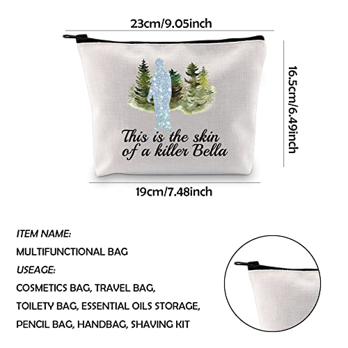 WCGXKO Movie Show Inspired Gift This Is The Skin Of A Killer Bella Zipper Pouch Makeup Bag for Fans (This is the skin)