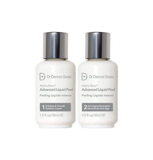 Dr. Dennis Gross Alpha Beta Advanced Liquid Peel: for Extremely Dull, Uneven Skin Tone and Texture, Pronounced Wrinkles, Enlarged Pores, and Rough Skin (2 Step 1 fl oz each)