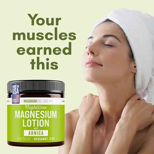 Nighttime Magnesium Lotion with Arnica ? Soothing Relief & Relaxation, Highly Concentrated Magnesium for Muscles & Joints ? Apply to Legs or Feet Before Bed ? Skin-Friendly