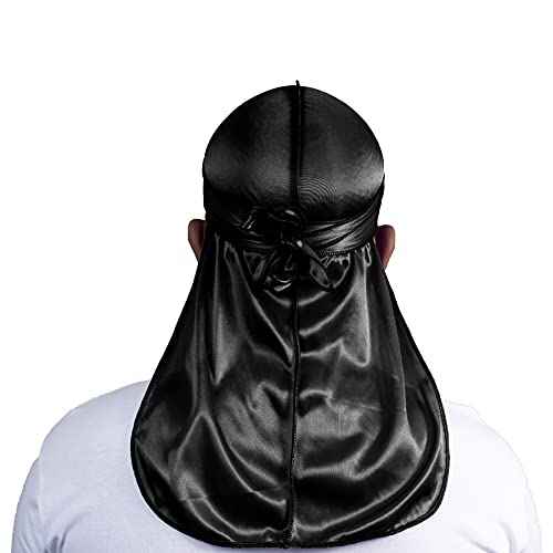 ForceWave Silky Durag for Men Wave Cap Satin Dorag for Men Women 360 Wave