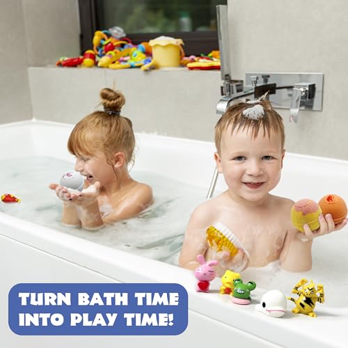 12 Bath Bombs for Kids with Surprise Toys Inside - Handmade in The USA from Natural Safe Ingredients for Sensitive Skin - 12 Different Scents with 12 Toys Inside- Gift for Girls and Boys