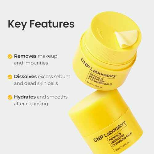 CNP Propolis Deepcerin Cleansing Balm - Soft Grinding Makeup Remover Balm, Buttery & Milky Texture, for Dry & Sensitive Skin, Korean Skincare
