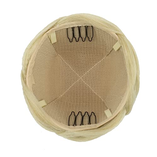 IMISSU Braided Chignon Dancer Hair Cover Donut Hairpieces Scrunchies Women Hair Buns Wig Updo for Wedding Party (M3 Dirty Blonde)