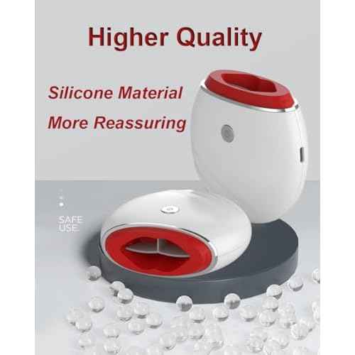 Electric Lip Vacuum Plumper, Bigger Lip Suction Plumper Tool, Lip Plumping Device, Lip Enhancer, Lip Augmentation Beauty Device, One Button to Switch Between 3 Gears (White)