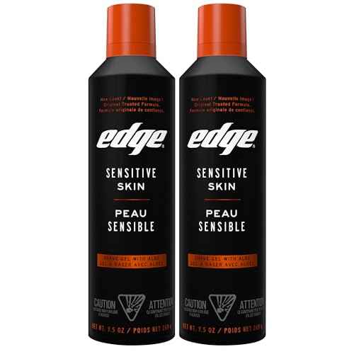 Edge Shaving Gel for Men, 9.5oz, 2 Pack Mens Shave Gel with Aloe, Mens Shaving Cream Sensitive Skin Shave Gel - Moisturizes, Protects, and Soothes