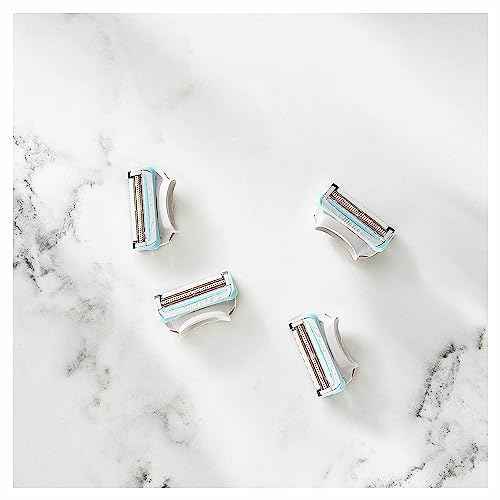 Gillette Venus Intimate Grooming Womens Razor Blade Refills with Bikini Trimmer, 4 Count